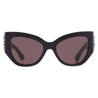 Balenciaga Grey Butterfly Ladies Sunglasses BB0322S 007 55