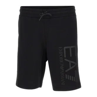 Emporio Armani Casual Shorts, male, Black, Size: L Core Identity Cotton Shorts