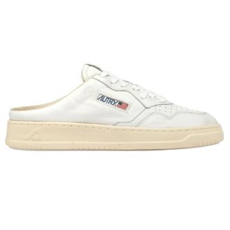 Autry Womens Medalist Mule Sneakers In Napa Leather White