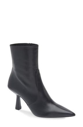 Stuart Weitzman Stuart Super Sculpt Zip Bootie in Black at Nordstrom Rack, Size 8