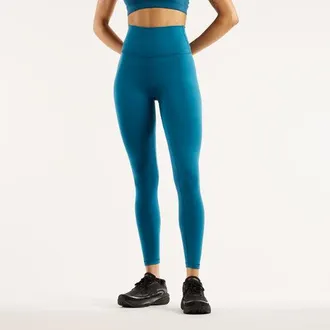 New Balance Donna NB Define High Rise Legging 25 in Blu, Maglia di Poliestere, Taglia 2XL