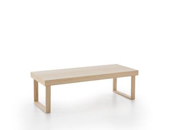 HOGAR 24 Mesa de centro de madera maciza natural, color natural