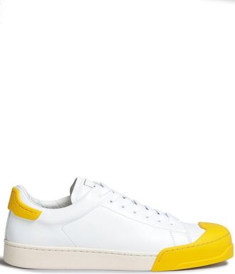 Marni contrasting toe cap low-top sneakers - men - Bovine Leather (top grain)/Bovine Leather (top grain)/Rubber - 43 - White