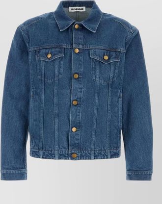 Jil Sander denim jacket long sleeves chest pockets