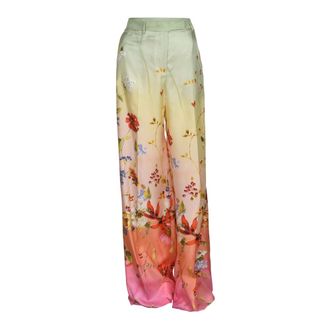 Roberto Cavalli Wide Trousers, female, Multicolor, Size: L Wide Trousers