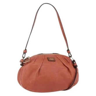 Chlo&eacute; Pre-owned Shoulder Bags, female, Orange, Size: ONE SIZE Pre-owned Hand Bag