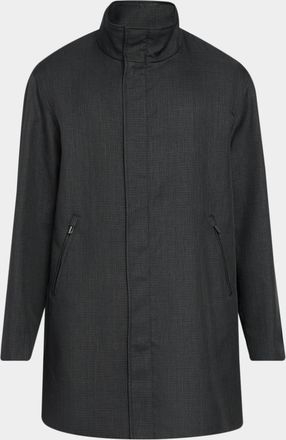 Emporio Armani Men & apos;s Storm-Placket Caban Coat