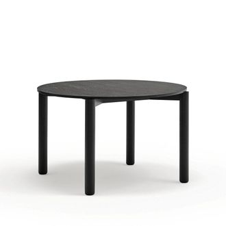 Teulat Mesa de comedor redonda negra