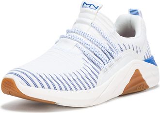 Skechers Mens A Linear 2.0-Holtz Sneaker, White/Blue, 7 UK