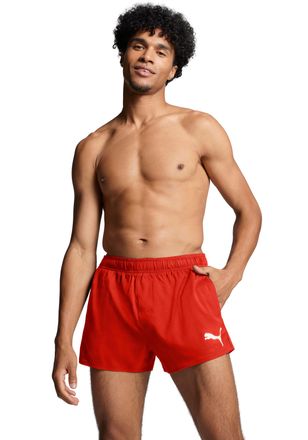 Puma Badeshorts PUMA PUMA SWIM MEN SHORT SHORTS 1P, Herren, Gr. XXL, N-Gr, rot, Web, Polyester, unifarben, Badehosen Badeshorts, mit Seitentaschen