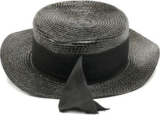 Saint Laurent Cappello intrecciato 2024 - Nero