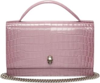 Alexander McQueen Skull Bag - Dames - Handtassen - Roze - ONE Size - Leer - Tassen