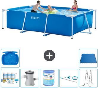 Intex Piscina Con Estructura Rectangular - 300x200x75 Cm - 7-piezas S30184