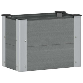 vidaXL Arriate Elevado Gris 50 X 30 X 36 Cm Vidaxl