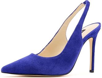 Nine West Feather High Womens Heels Dark Blue : 8.5 M, Suede
