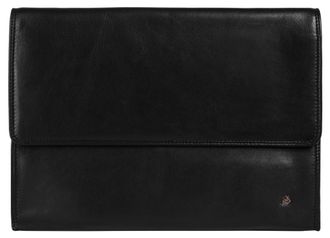 Szuna Dokumententasche SZUNA, Herren, Gr. B/H/T: 35cm x 27cm x 5cm onesize, schwarz, Leder, gemustert, Taschen Dokumententasche, echt Leder