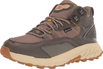 New Balance Mens Fresh Foam X Hierro Mid GTX V1 Trail Running Shoe, Wren/Bungee/Golden Hour, 7.5 Wide