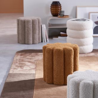 La Redoute Interieurs Poef in bouclette, Pilou