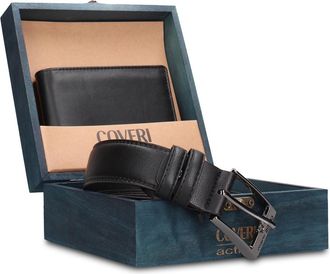 Enrico Coveri Portemonnee- en riemset Men