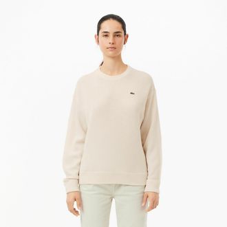 Lacoste Trui met ronde hals in effen wol