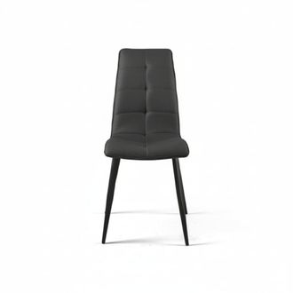 MondoViro Conjunto de 2 sillas de tela antracita 43x58 cm 96h