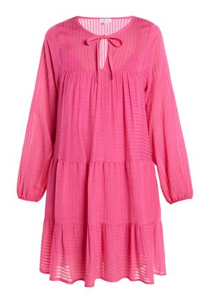 Izia Midi-jurk met gestreept dessin Dames roze