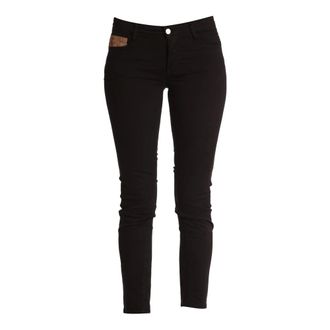 Alviero Martini 1A Classe Dames, Broeken, Zwart, Maat: W27 Katoen