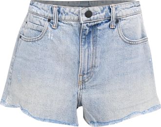 Alexander Wang Raw-Hem Denim Shorts in Blue Cotton