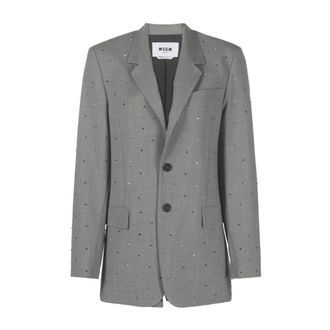 Msgm Mujer, Chaquetas, Gris, Talla: L