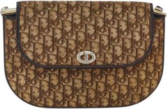 Dior Pre-owned Vintage trotter schoudertas - Dames - Vintage Schoudertas - Bruin - ONE Size - Leer - Vintage