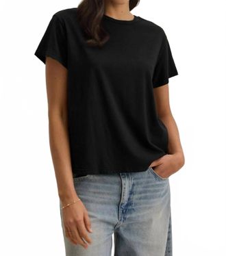 Velvet Topanga Crewneck Tee In Black
