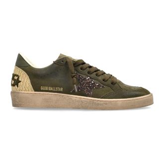 Golden Goose Sneakers, female, Green, Size: 10 US Ball Star Sneakers
