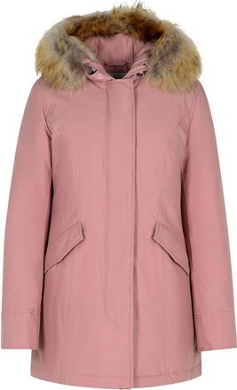 Woolrich Artic Pink Cotton Blend Parka