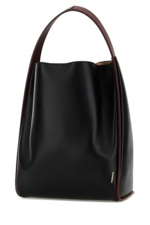 Jil Sander J08zh0102p9166 001 Black Borse A Secchiello Bag