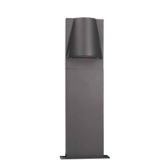 Forlight Kala - Baliza Exterior De 50cm. Baliza De Jard&iacute;n Con Ip44 Para Exteriores. Poste De Jard&iacute;n De Color Gris Antracita. Para Bombilla Gu10 - Forlight