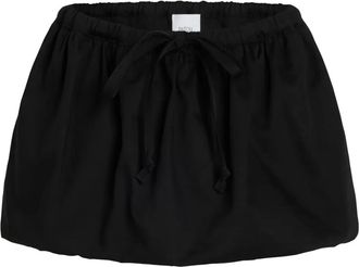 Patou Minigonna Puffy in gabardine - Nero