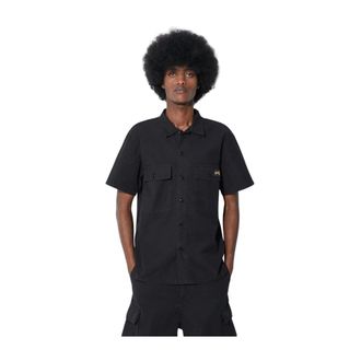 Stan Ray Overhemden, Heren, Zwart, L, Short Sleeve Shirts