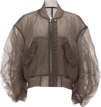 Rick Owens Secchia Flight Translucent Nylon Bomber Jacket
