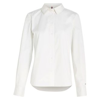 Tommy Hilfiger Shirts, female, White, Size: XS Brushed Regular Shirt