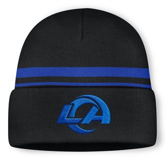 Nike Los Angeles Rams Primetime Utility Nike Mens NFL Cuffed Beanie in Black | NF4001UE9X-10L