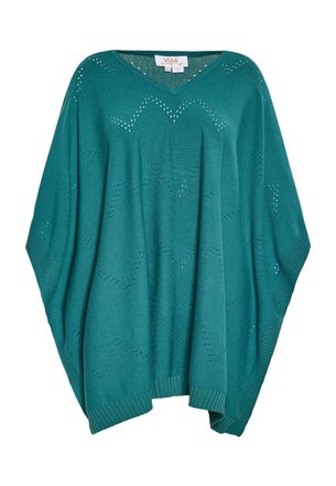 Usha Poncho Dames fles groen