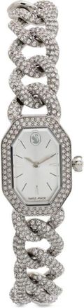 Swarovski Dextera Chain 44mm - women - stainless steel/Swarovski Crystal - One Size - White