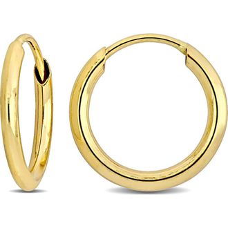 Delmar 14K Gold 11mm Hoop Earrings at Nordstrom Rack