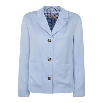 Marni Patch-Pocket Single-Breasted Jacket - female - Marni - Blazers - Blue - XS - Jackets