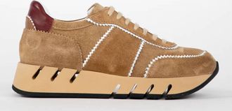 Homers Womens Lotus Sneakers In Light Brown