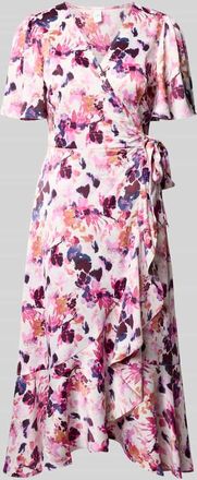 Vero Moda Wickelkleid in Midil&auml;nge Modell Thea in Bordeaux, Gr&ouml;&szlig;e 34