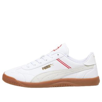 Puma Club 5v5 RETRO White Brown Red 392496-01