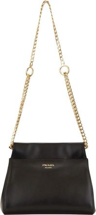 Prada Schoudertassen - Dames - Schoudertassen - Zwart - ONE Size - Leer - Tassen