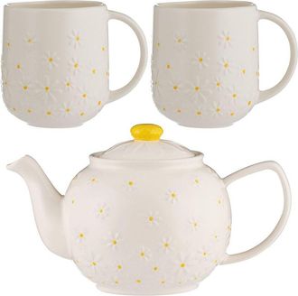 Price & Kensington Daisy 3Pc Teapot And Mugs