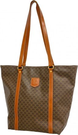 Celine Brown Pvc Tote Bag (Pre-Owned)